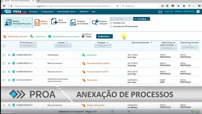 ANEXAÇÃO DE PROCESSOS